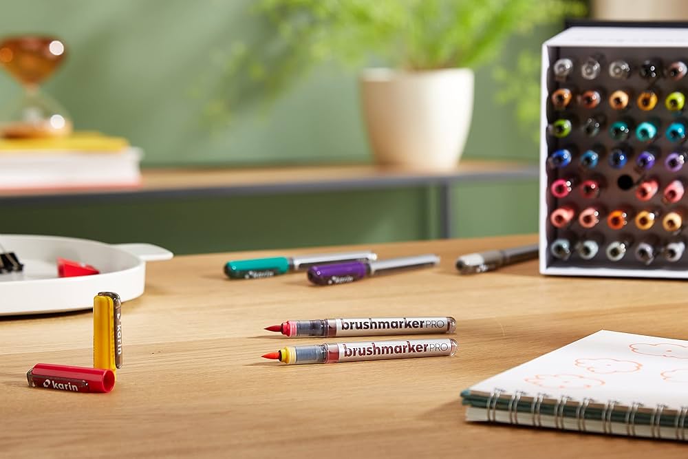 Amazon | カリンメガボックスブラシマーカーProは、着色、描画